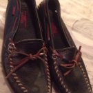 NEW MENS SAMELLO DESIGNER BLACK LEATHER LOAFERS US Mens 8M VERY NICE 41 EUR