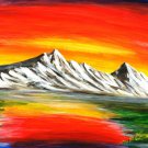 colorful landscape mountains