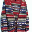 LAUREN Ralph Lauren XL Linen/Cotton Cardigan Sweater Concho Southwestern Indian