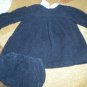 Transitional Sasha Doll early Blue Cord Dress with pants