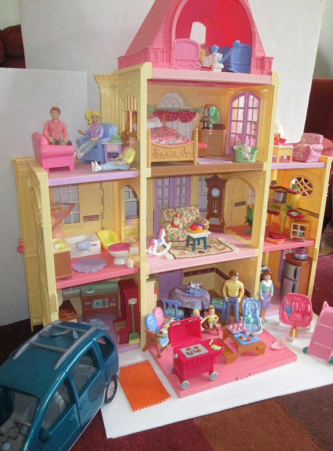 Fisher Price Grand Mansion Loving Family Dollhouse Lot Loaded Figures ...