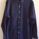 Michael Kors Navy Blue Shirt 15 1/2 Regular Fit 32/33 Cotton Very Nice!
