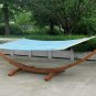 Wooden Arc Hammock Stand + Quilted Double Hammock