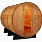 8' Ft Canadian PINE Wood Barrel Sauna WET / DRY SPA 6 Person Size - Outdoor