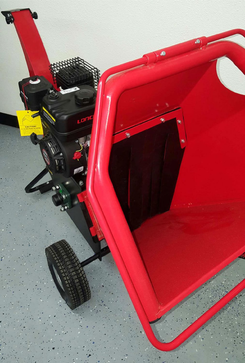 6.5HP 195cc Gas Powered Wood Chipper Yard Machine Mulcher Shredder 4