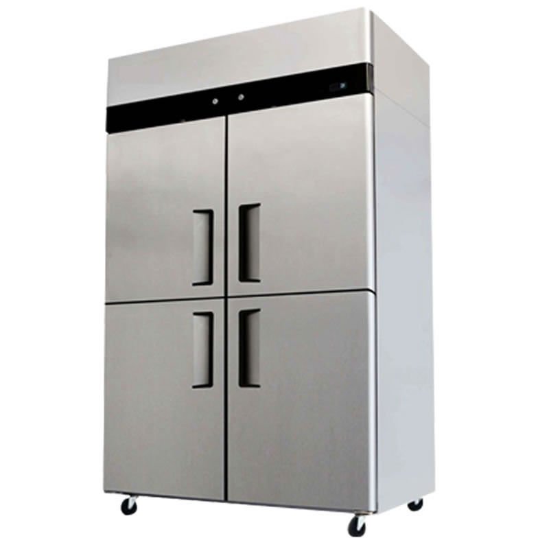 YBL9342 4 Door Refrigerator Freezer Combo Commercial Stainless Steel