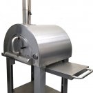 Stainless Steel Artisan Outdoor Wood Fired Pizza Oven BBQ Grill + Accessories