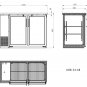 48" Glass Door Commercial Back Bar Cooler - Stainless Steel - UBB-24-48G-SS