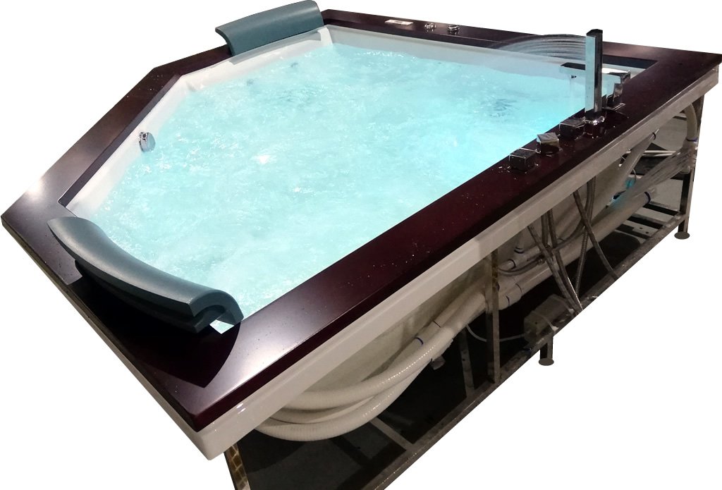 Indoor 2 Person Whirlpool Hydrotherapy Massage Spa Bathtub Corner Bath Tub W Heater Sym0503a