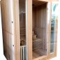 3 Person Canadian Hemlock Traditional Swedish Wet / Dry Steam Sauna SPA Indoor - SYM03SS