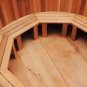 6' Canadian Redwood Cedar Outdoor Wood-Fired Hot Tub Sauna Spa Bathtub Tub