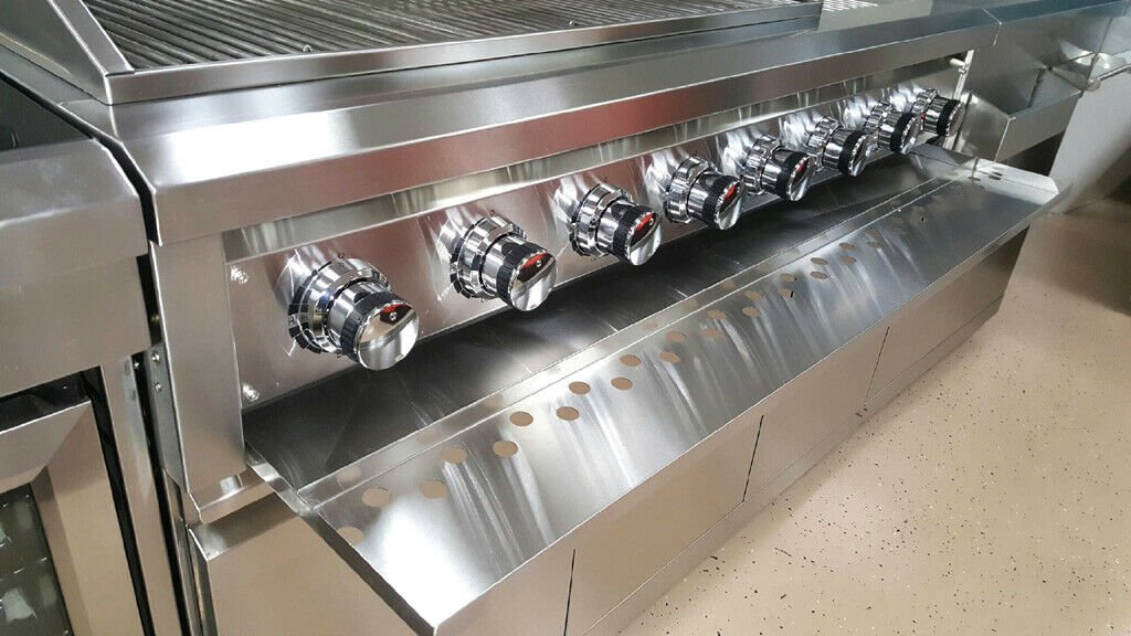 304 Stainless Steel Outdoor Kitchen 8 Burner BBQ Propane NG Gas Grill