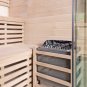 71" Wet Dry Traditional 3 Bench Indoor Swedish Steam Sauna 4+ Person 8KW Heater
