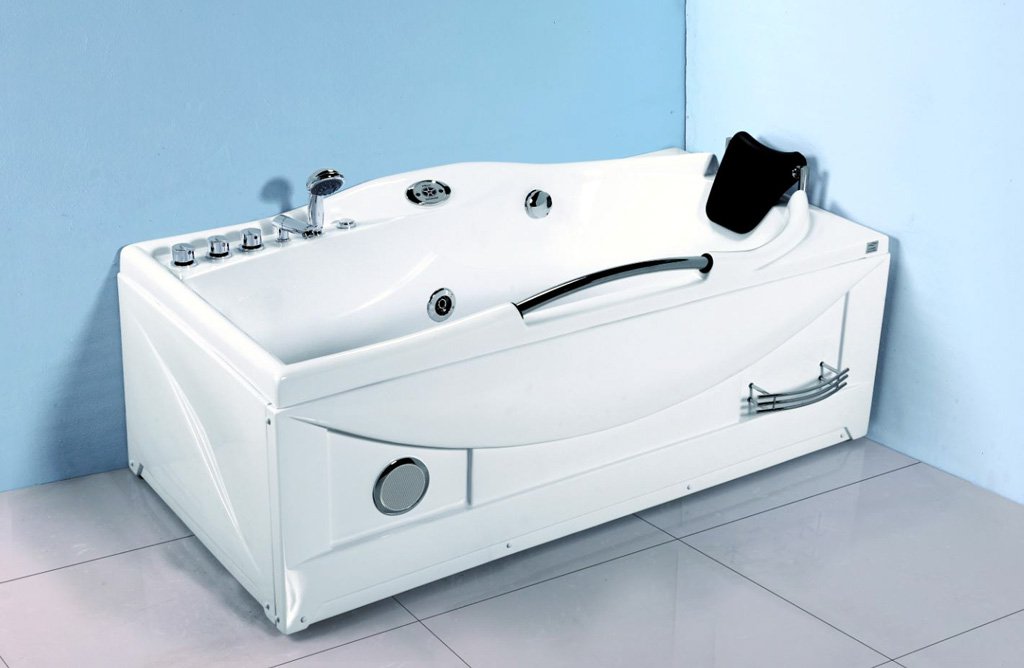 1 Person Hydrotherapy Whirlpool Jetted Massage Bathtub Spa + Heater - SYM636R