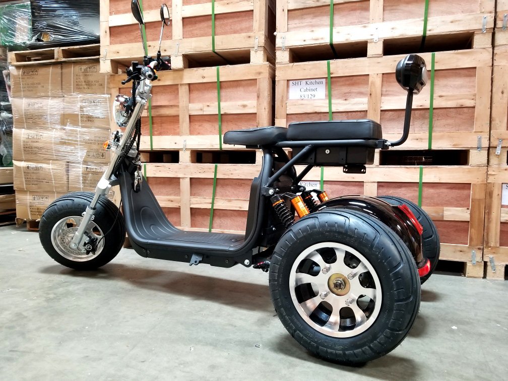 Electric 3 Wheel Trike Scooter Golf Cart Harley Chopper Motorcycle