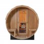 8' Canadian Red Cedar Barrel Outdoor Wet Dry Swedish Sauna with Porch