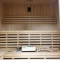 Large 4+ Person Stadium Seating Canadian Hemlock Wet Dry Traditional Swedish Steam Sauna Spa