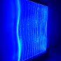 Large 4 x 6 Curved Full Color LED Bubble Wall Panel Floor Standing Water Fountain
