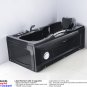 1 Person Jetted Whirlpool Bath Tub (Black) Model 002A