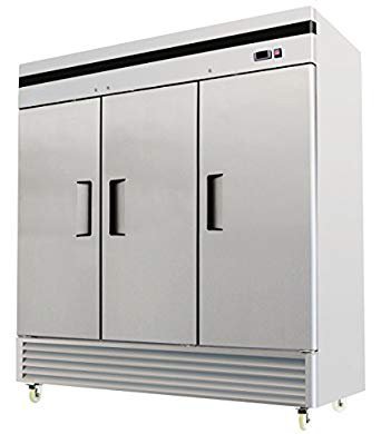3 Door Commercial Reach In Stainless Steel Refrigerator - MBF-8508