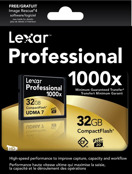 150MB/s Lexar 1000x 32GB Compact Flash Card for digital cameras,DSLR Camera Full HD 3D Video
