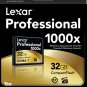 150MB/s Lexar 1000x 32GB Compact Flash Card for digital cameras,DSLR Camera Full HD 3D Video