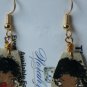 Earrings For Girls, Hand-painted leather earrings