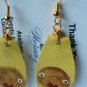 Earrings For Girls, Hand-painted leather earrings