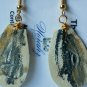 Earrings For Girls, Hand-painted leather earrings