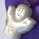 Snowy White Quartz Angel Pendant ~INNOCENCE~FEMININITY~