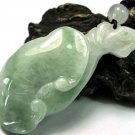 Mens Dragon Head Ruyi Green Jade Necklace ~PROSPERITY~LONGEVITY- YEAR OF DRAGON