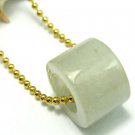 Green Jadeite LuLu Tong Charm Necklace  6.5 mm hole ~ANYTHING'S POSSIBLE