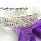 Czech Crystal 5 ROW Adjustable Stretch Ankle Bracelet Anklet