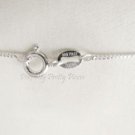 Italian 925 Sterling Silver Box Chain  1mm x 18" 46.7cm  Rhodium Plate Protected