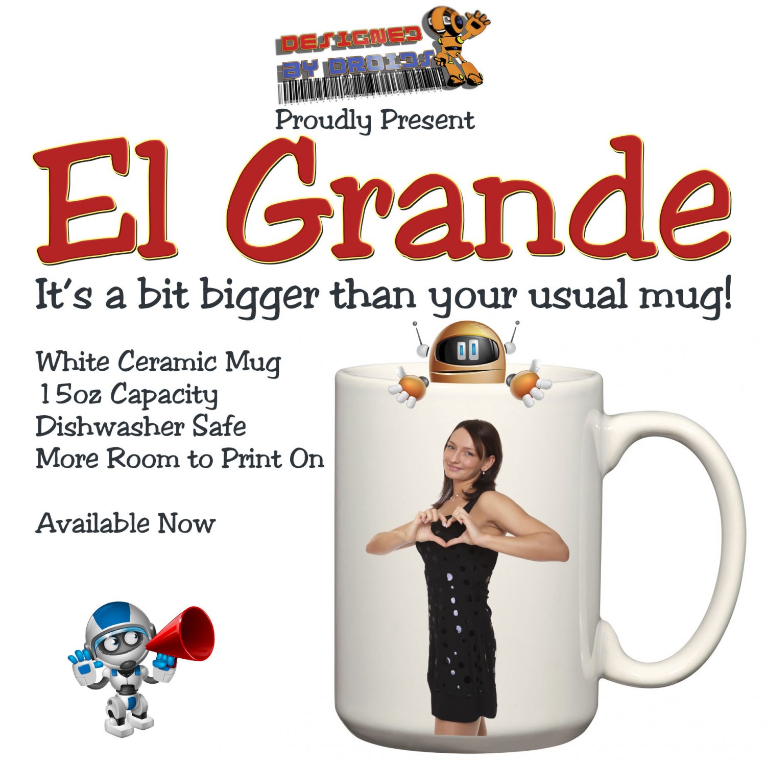 'El Grande' Personalised Jumbo Size Mug