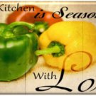 "Seasoned with Love" Fridge Magnet