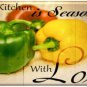 "Seasoned with Love" Fridge Magnet