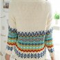 Fashion Womens Ethnic Gradient Sweater