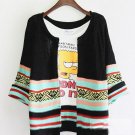 Fashion Womens Warm Winter Knitted Striped Cardigan