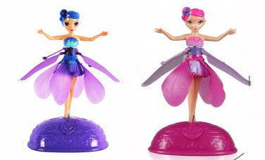 Electronic 2014 new Flying Fairy Music Infrared Induction Remote Control Flying Angel Baby Doll