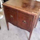 antique record cabinet phonograph victrola record album storage table cabinet