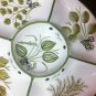made in portugal white n bright pretty green handpainted platter cheese dip tray