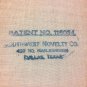 vtg yarn dog toy southwest novelty co. TX w orig price tag ml parker co. ia.