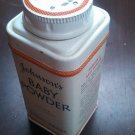 VINTAGE JOHNSON'S BABY POWDER METAL TIN 4 OZ-POWDER STILL INSIDE