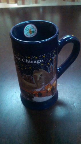 Christkindlmarket Chicago 2013 Tall Blue Mug coffee cup Dated