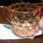 Vintage Pink Depression "Cubist" Creamer pitcher
