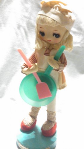 cute baking doll vintage item! we bake our bread on saturdays