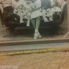 vintage frame and photograph black and white family photo children