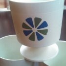 LOT 4 Vintage David Douglas 8oz Accalac Flower Pedestal mid modern dessert dish