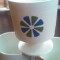 LOT 4 Vintage David Douglas 8oz Accalac Flower Pedestal mid modern dessert dish